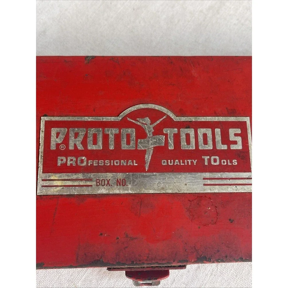 Vintage PROTO Tool Box #4796 W/ Flying Lady Emblem **Box Only**